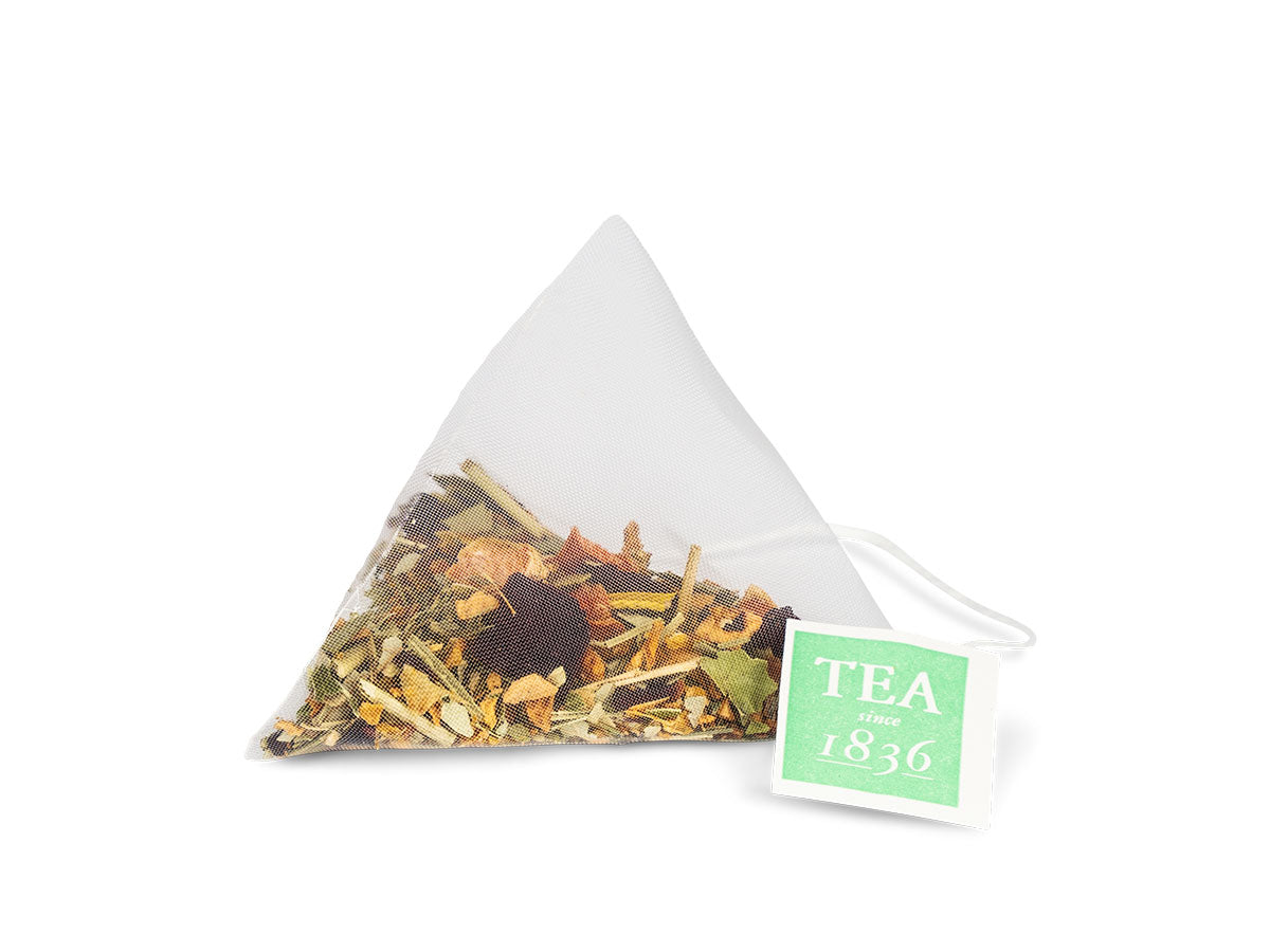 Infusión de Hierbas con Naranja y Pomelo, Caja de 50 Píramides de Té en Bolsas