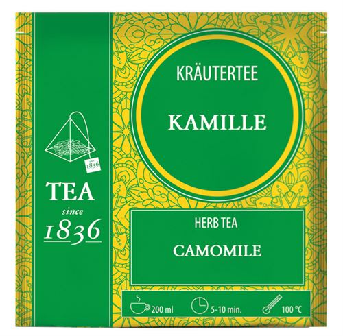 Infusión de Manzanilla, Caja de 50 Píramides de Té en Bolsas