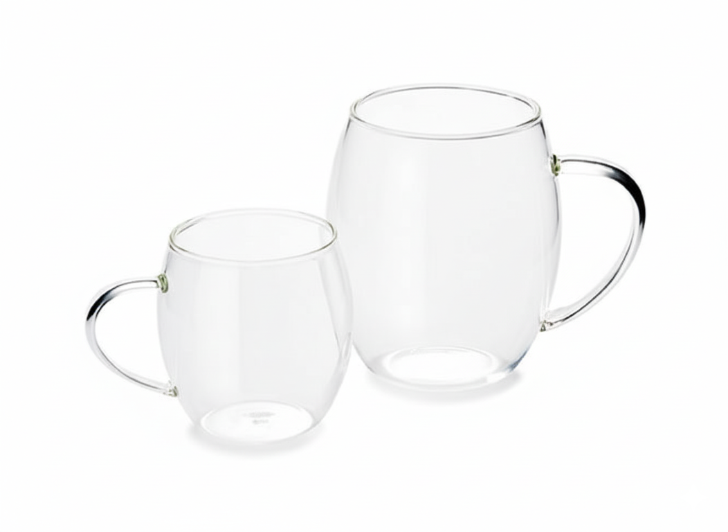 Taza de Té Tétique para pirámides, set de tazas de vidrio transparente para disfrutar del té.