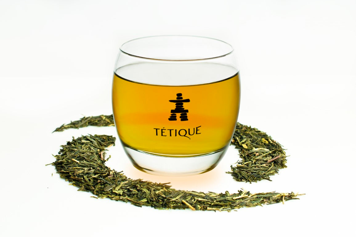Tés bio en pirámide verde sencha a granel tétique