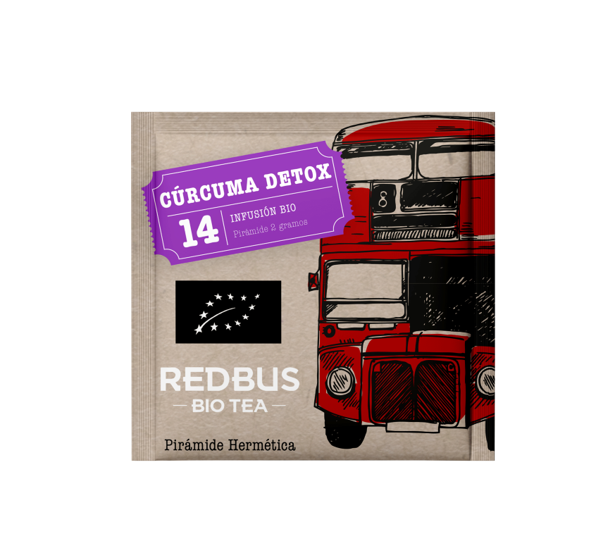 Infusión de cúrcuma a granel Bio Detox , tipo piramide