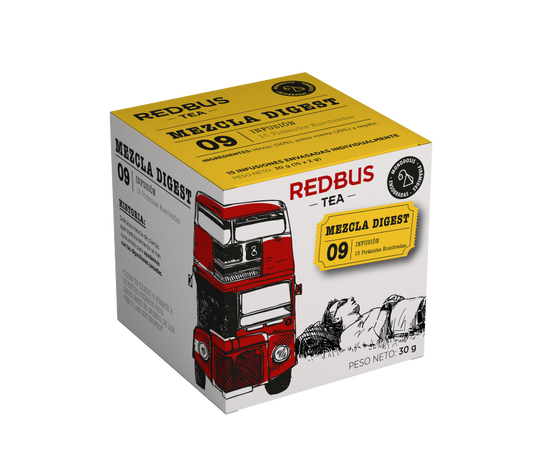 Infusión Digestiva en caja, mezcla digestiva 30g, propiedades medicinales a base de plantas.