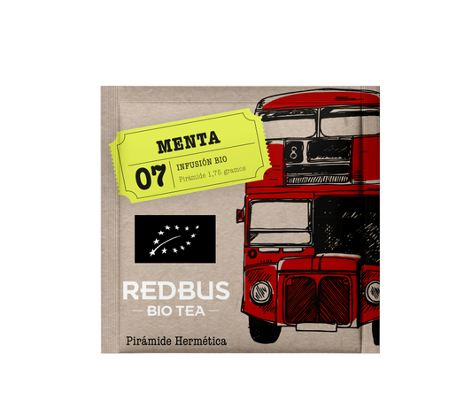 Infusión de Menta BIO en paquete, 15 unidades, Té Bio.