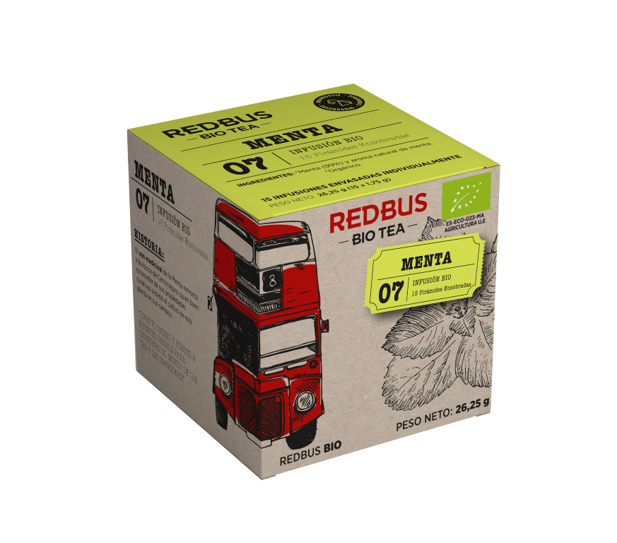 Infusión de Menta BIO en caja, 15 unidades