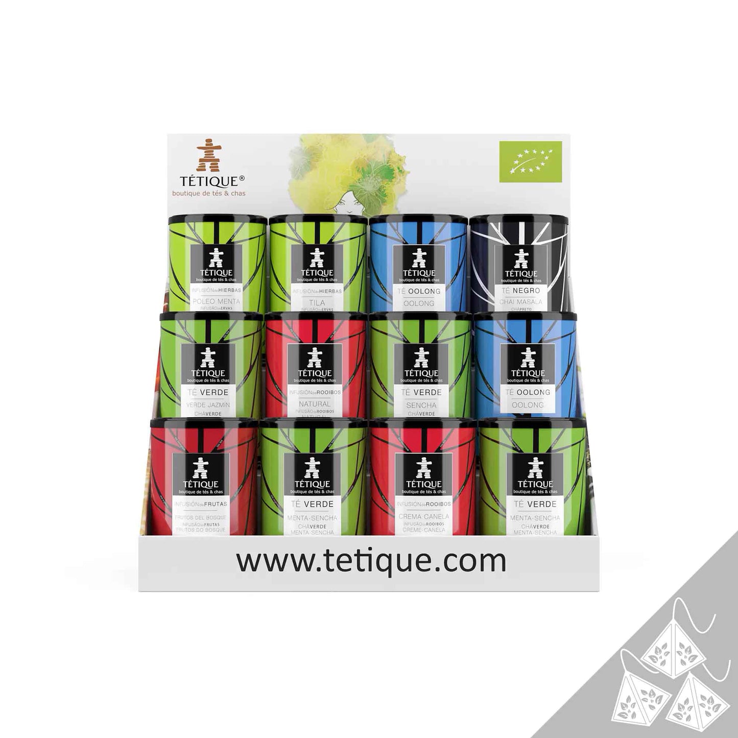 Pack de infusiones ecológicas en pirámide
