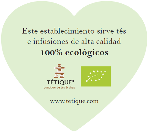 Pegatina corazón certificado ecológico