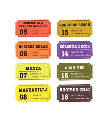 Pack de 16 Tés en Estuches de 15 ud