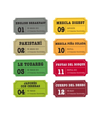 Pack de 16 Tés en Estuches de 15 ud