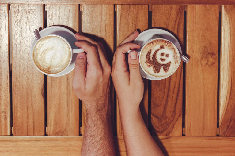 Arte con café