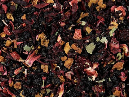 Infusion "Jardin de Abuela" con sabor a fresa, Caja de 50 Píramides de Té en Bolsas