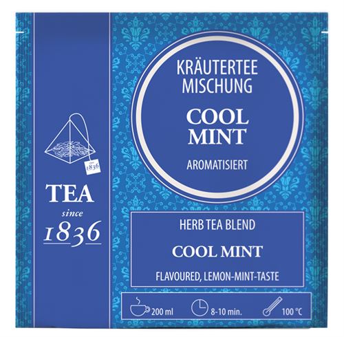 Mezcla refrescante de infusión de hierbas con menta
