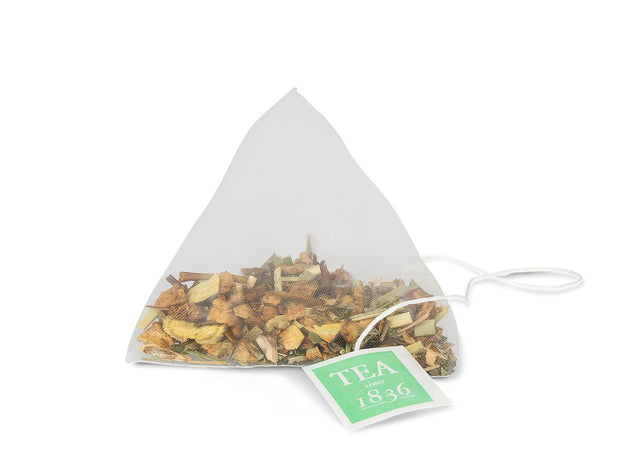 Mezcla refrescante de infusión de hierbas con menta