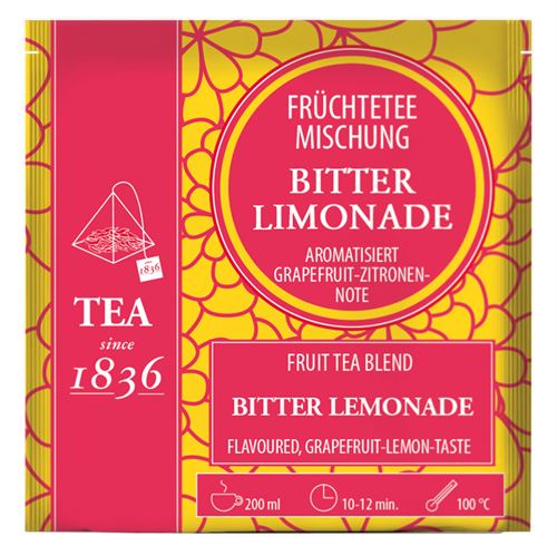Infusión de frutas "Pomelo y Limón", Caja de 50 Píramides de Té en Bolsas
