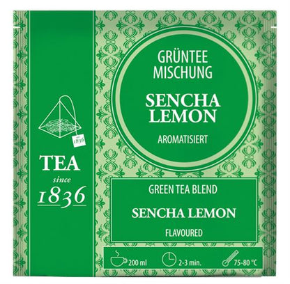 Chá verde com sabor a limão - Mistura refrescante com Sencha
