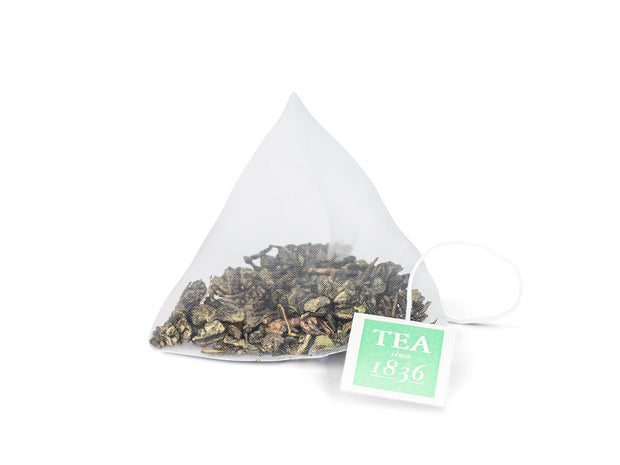 Chá verde com sabor a menta