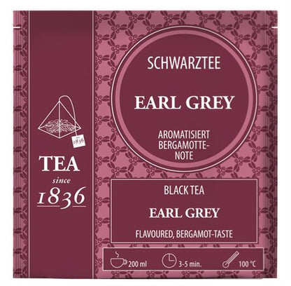 Earl Grey Black Tea with Bergamot, Box of 50 Pyramid Tea Bags