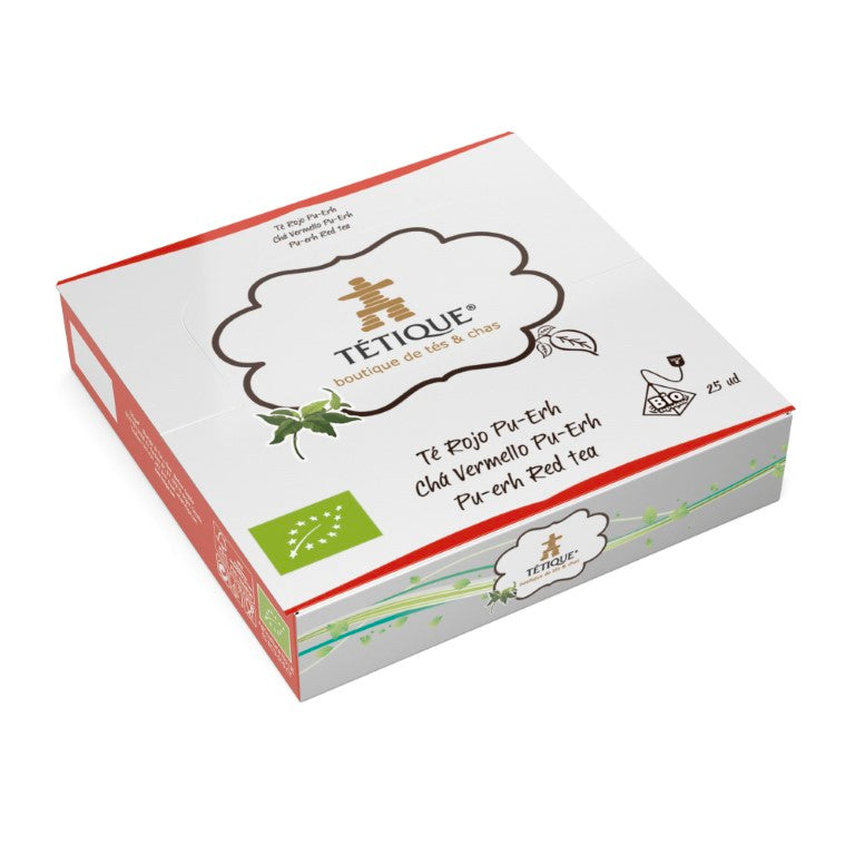 Té Rojo Madrid, Té Rojo Barcelona,  Caja expositor para té rojo pu erh ecológico tétique