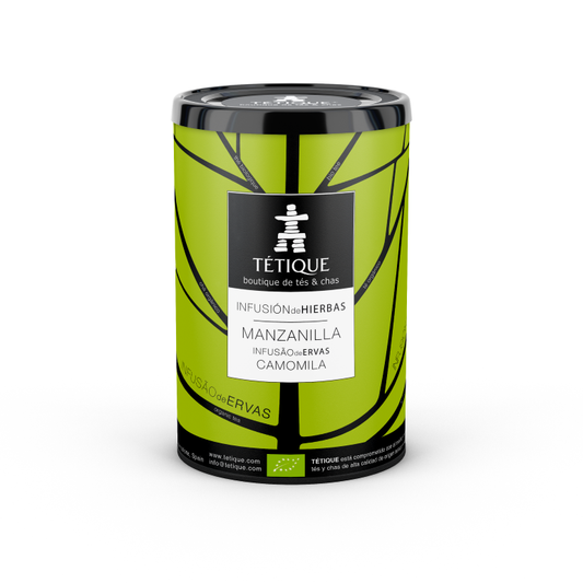 Comprar Infusión de Manzanilla BIO al por mayor, Proveedor de Infusión de Manzanilla BIO para hostelería, Envase de infusión ecológica de manzanilla en pirámide