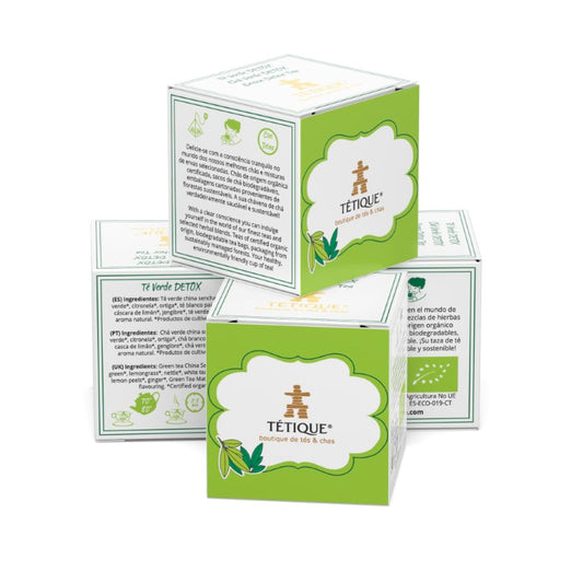 Comprar Té Verde, Proveedor Té Verde Detox, Cajas de té ecológico tétique verde detox