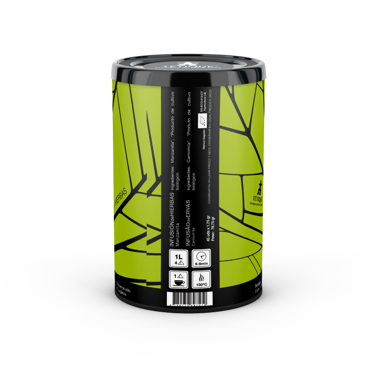 Distribuidor de Infusión de Manzanilla BIO para restaurantes, Ofertas de Infusión de Manzanilla BIO para hoteles y cafeterías, Envase Tétique con infusión biológica de manzanilla